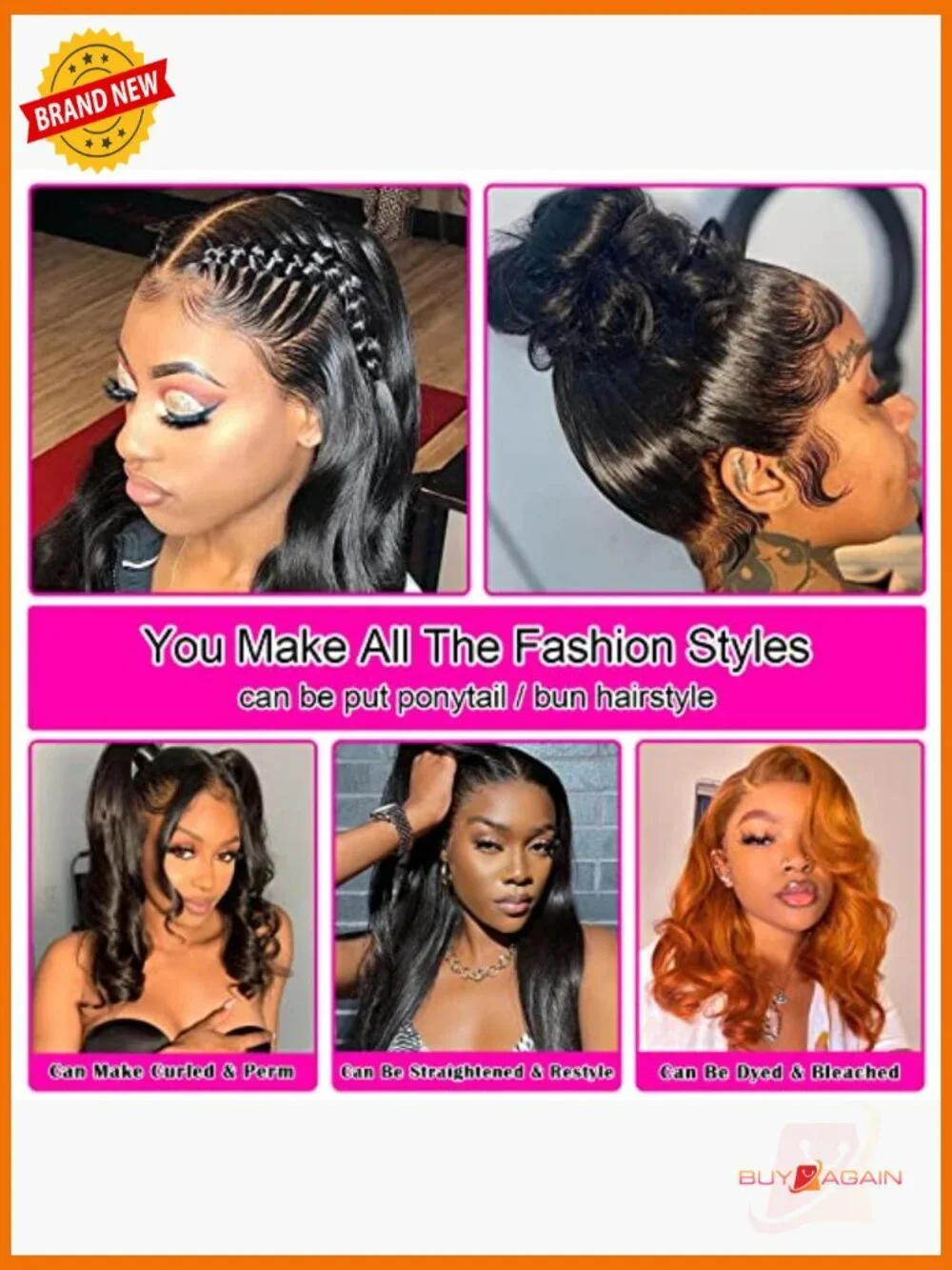 13x6 HD Lace Front Wig Body Wave Human Hair 180 Density Pre Plucked Bleached